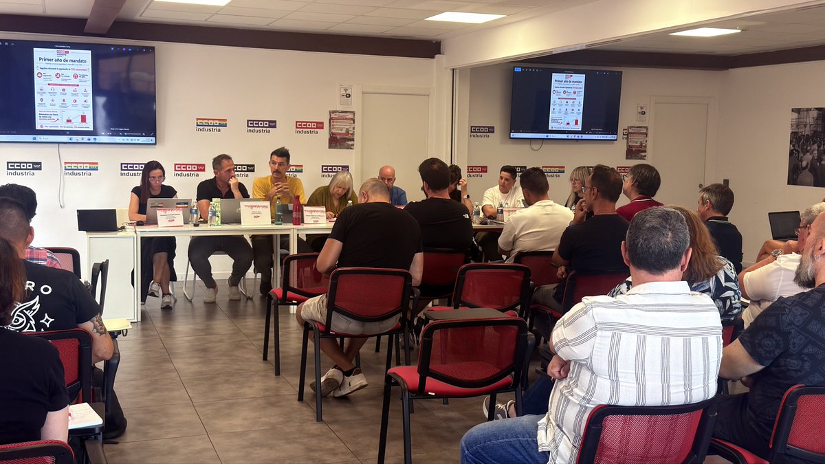 industriaccooma's tweet photo. Arranca el Consejo de CCOO Industria Madrid.
Hacemos balance del trabajo realizado, analizamos la situación de la Federación durante este año y marcamos los retos del próximo curso. 
Seguimos creciendo para reforzar y mejorar los derechos de las personas trabajadoras.
#ccoo https://t.co/nb3EABA0Z7