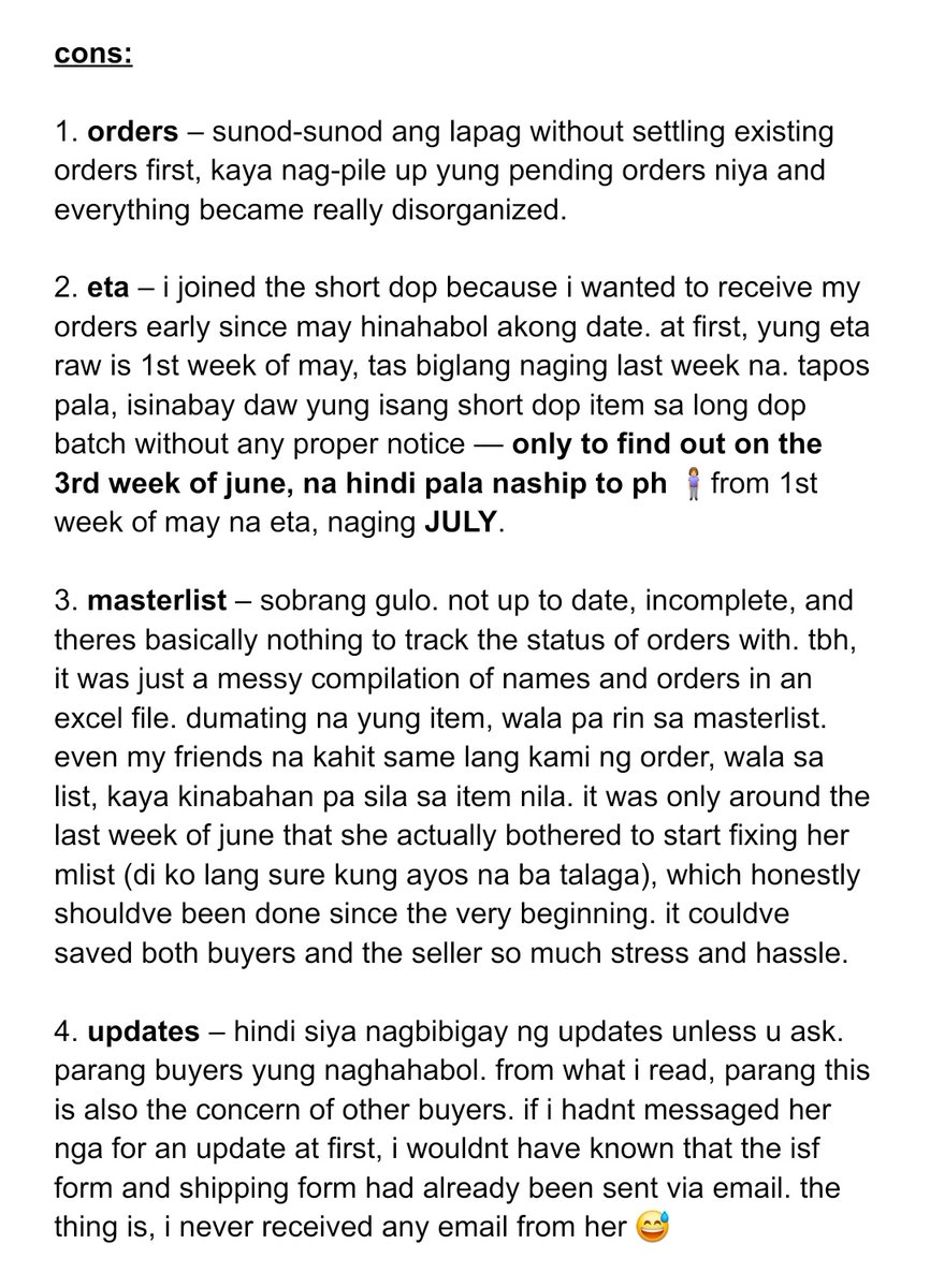 rappergfs's tweet photo. finally received all my items from @aayiecart (#aya_received)

here is my honest feedback based on my experience:

two-sentence summary: the seller is responsive sa dm (to me, at least) but very unorganized. after sooo much delays, i still received all my orders in good condition https://t.co/pkMY1hl4Ci