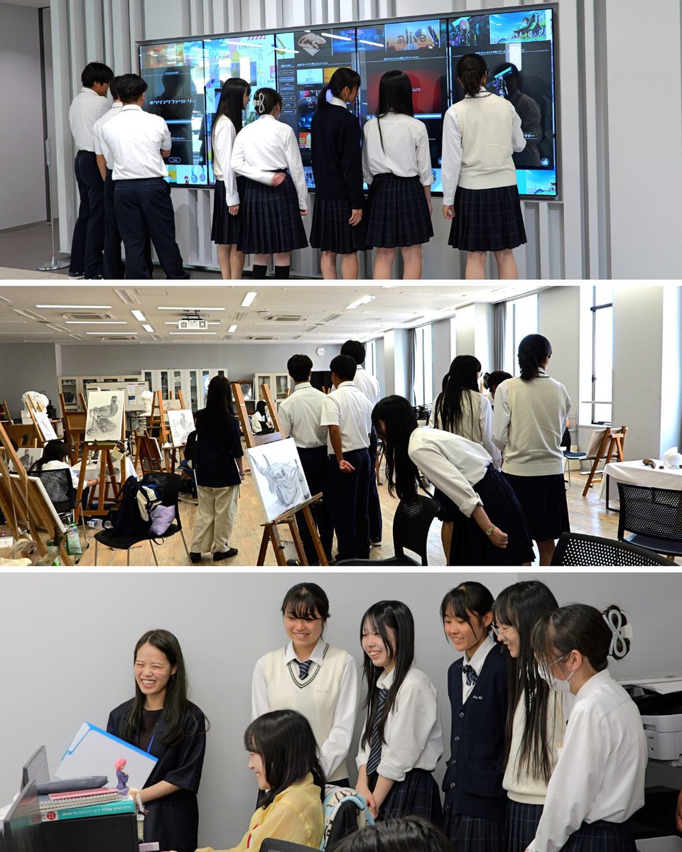 TRIDENT_IT's tweet photo. 先日、西陵高等学校の生徒さんがトライデントの見学に来てくださいました！
学校説明や校舎見学の後は、トライデントへ進学したOB・OGとの座談会を開催！
お互いにとって、とても実りある充実した時間となりました🌸

#西陵高校
#トライデントコンピュータ専門学校 https://t.co/wAe0OLxubT