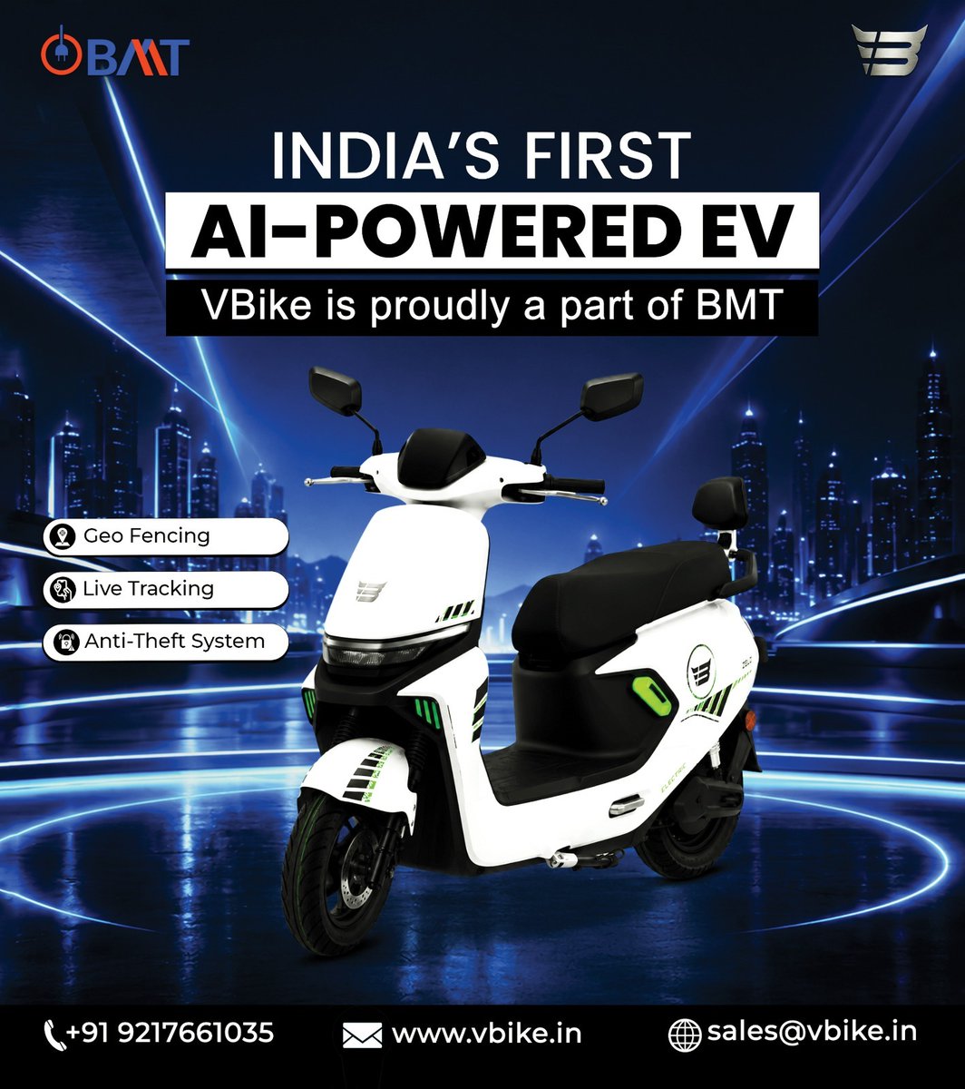 mobilitymag's tweet photo. Ride the Future with India’s First AI-Powered EV!

Click here for more details 👇🏻:
https://t.co/7y9GjSPm2d

VBIKE
Email: sales@vbike.in
Phone No: 9217661035
Website: https://t.co/fkzvidYZHU

#BMTindia #vbike @mobilitymag @SwapanR56454932 #MobilityMagazine #mobilityindia #mobility https://t.co/6c4jjZnG2b