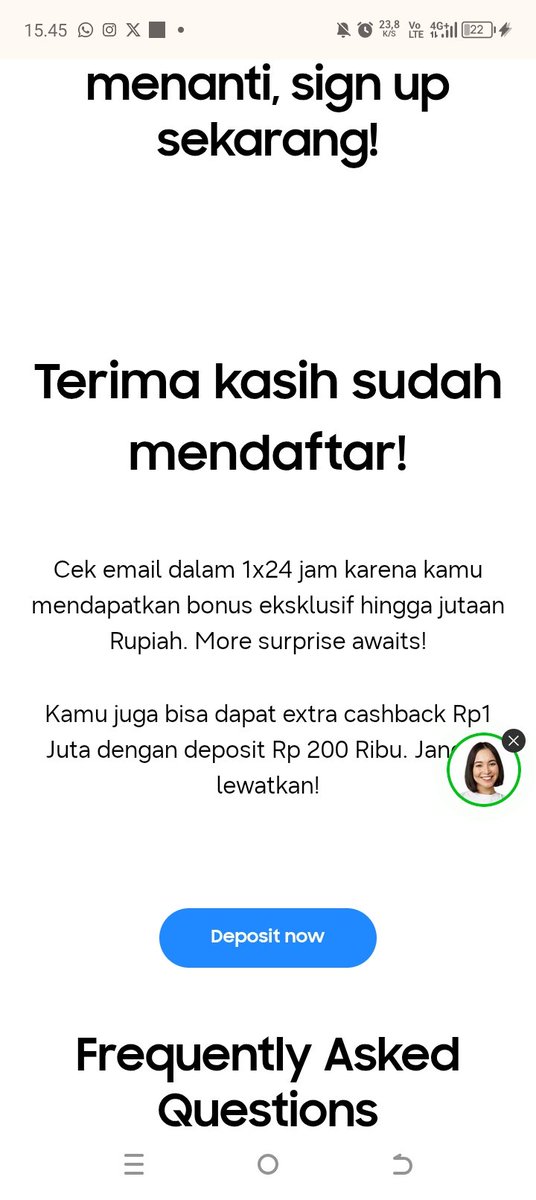 ss_opian2211's tweet photo. @samsungID Nggak mau ketinggalan, udah regis dan siap nunggu Galaxy Unpacked dimulai! 🙌 #GalaxyUnpacked #FoldTheDoubt https://t.co/Bq6HHFpLf8