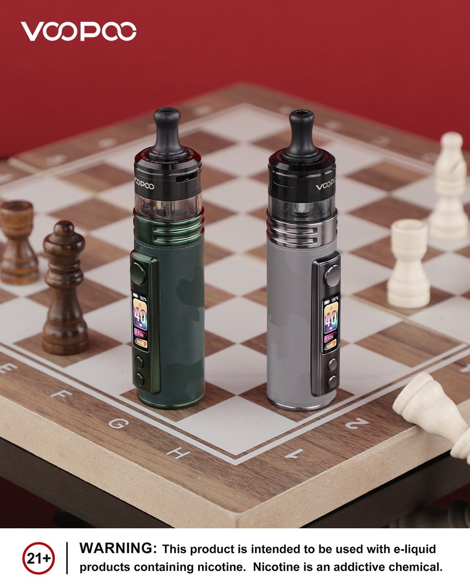 VOOPOO_OFFICIAL's tweet photo. Game-changer on the chessboard ♟
Wrapped in premium leather, the DRAG H40 PRO blends refined aesthetics with reliable performance.

#DRAGH40PRO #VOOPOO https://t.co/sdvoe8NfXn