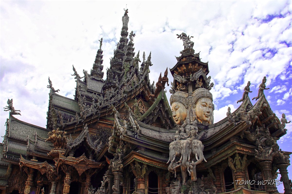 tomofuka2's tweet photo. 【Pray chapter2 振り返りその⑨】

"サンクチュアリー・オブ・トゥルース" タイ
"The Sanctuary of Truth" Thailand

撮影日時：2016/08/18 https://t.co/7mF2adRcWi
