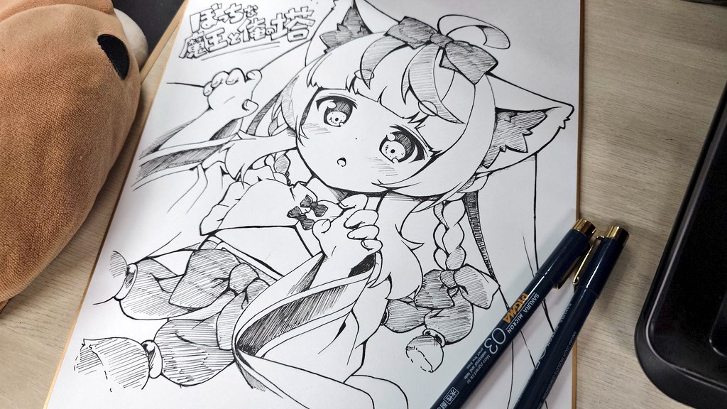 yuukipi's tweet photo. 色紙描きました🐾何か用
#ぼっち魔王 https://t.co/HJGv1ABLzV