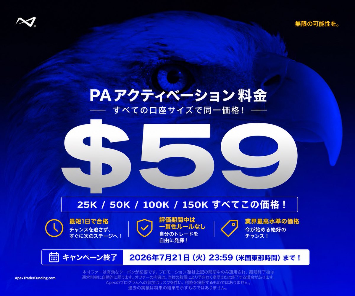 Apex Trader Funding Japan tweet media