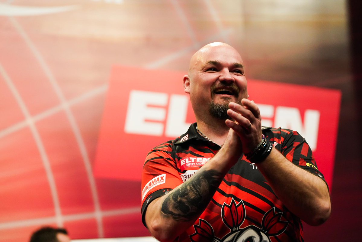 MDAevents's tweet photo. 🇩🇪It's the long-awaited World Championship rematch this afternoon, as Karel Sedlacek takes on Rhys Griffin in round one at the European Darts Open in Leverkusen.

The match gets underway from 12:30pm approx.

Good luck Kaja! https://t.co/EsMTMUG7Ao