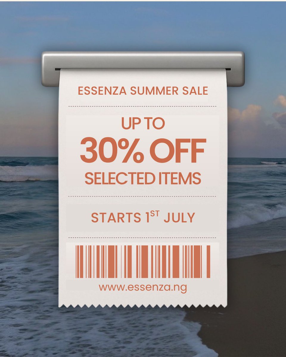 PurpleLekki's tweet photo. Your signature scent or beauty must-have? Now’s the perfect time to make it yours.
Enjoy up to 30% OFF on selected items from 1st July at Essenza, Purple Lekki. Don’t miss out on luxury for less.
#SummerSale #PurpleLekki #Essenza #Perfume https://t.co/gJyWDohBTu