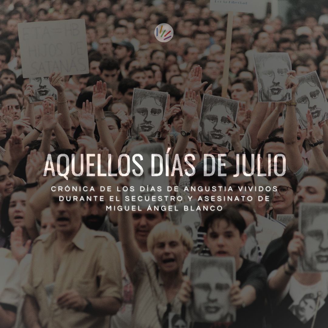 FundMABlanco's tweet photo. 📅 𝟏𝟎 𝐝𝐞 𝐣𝐮𝐥𝐢𝐨 𝐝𝐞 𝟏𝟗𝟗𝟕. Un jueves que quedó grabado para siempre en la memoria de España.

Aquel día, ETA secuestró a Miguel Ángel Blanco e impuso un ultimátum de 48 horas, dando comienzo a dos días de incertidumbre, angustia y movilización ciudadana sin precedentes.
Millones de personas salieron a la calle para exigir su liberación y defender, unidas, la vida y la libertad frente al terrorismo.

Casi tres décadas después, recordamos cómo comenzó aquella cuenta atrás que cambió la historia de nuestro país y reafirmó el compromiso de toda una sociedad con la democracia y la libertad.

▶️ Revive, hora a hora, la cronología de aquellos días en nuestro canal de YouTube:
https://t.co/s5KcG99vlW