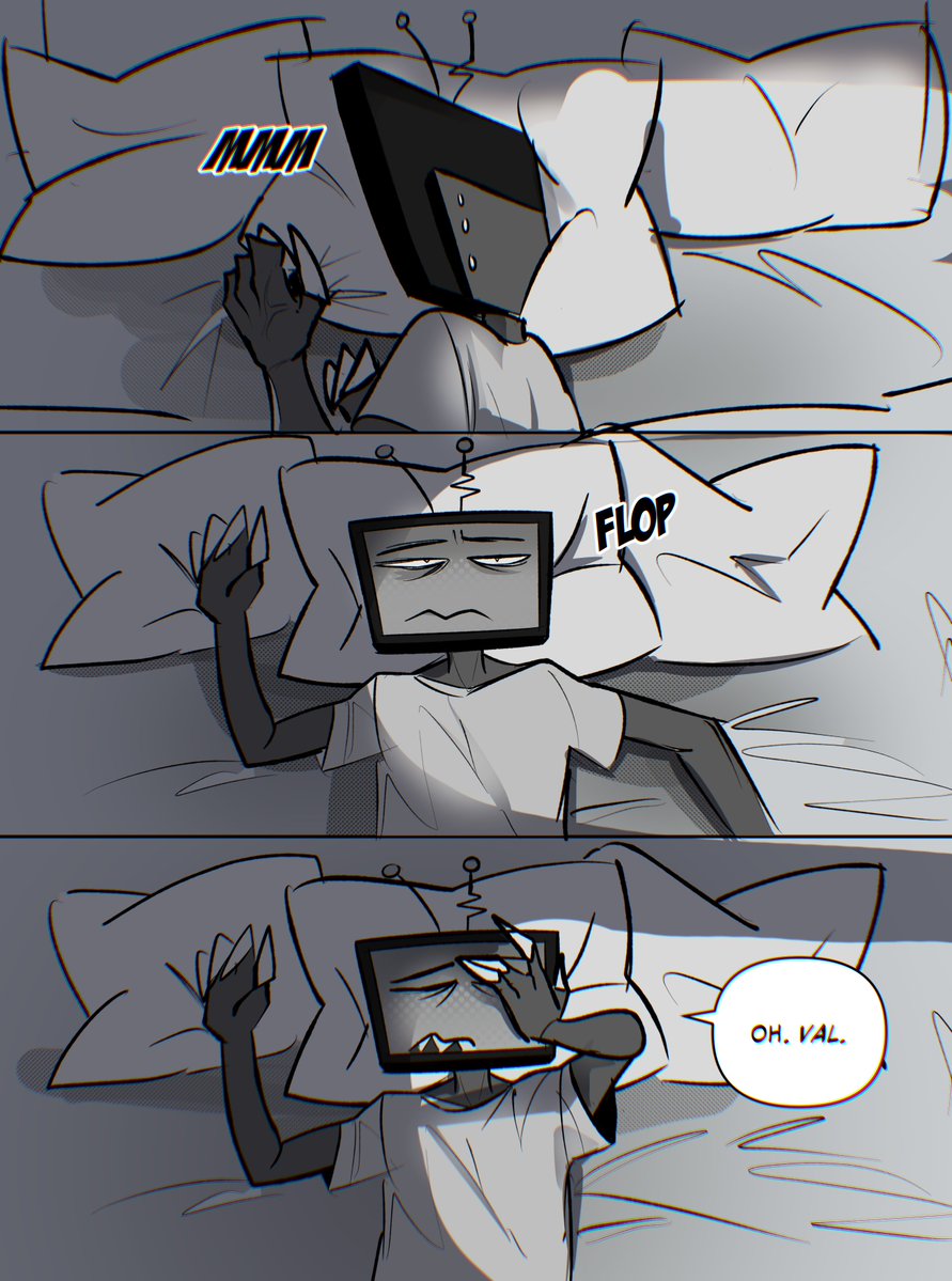 pinksartdump's tweet photo. (1-4/??) I wanna mess around with comic again, eventually this will be #radiostatic https://t.co/kL4JWk9tra