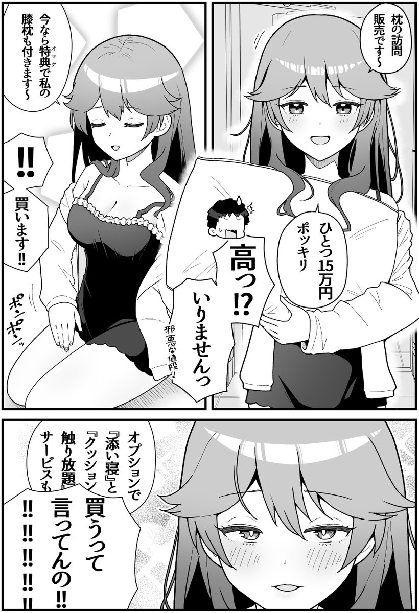 sakemilin's tweet photo. 枕の訪問営業ちゃん https://t.co/1oVh2gDuU6