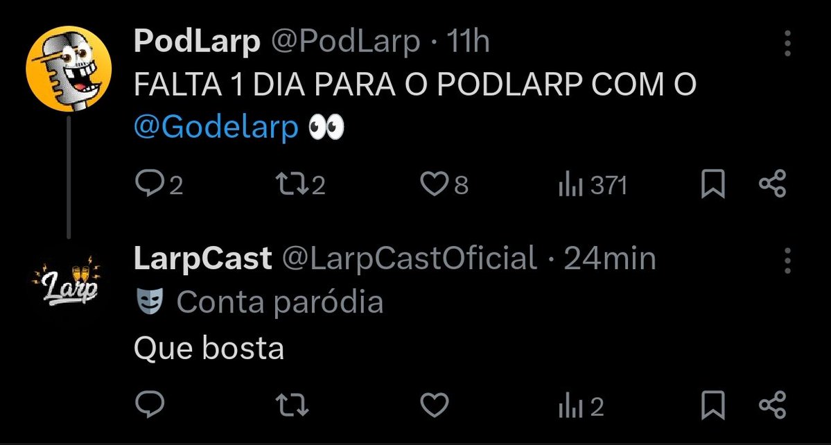 LarpTube Brasil tweet media