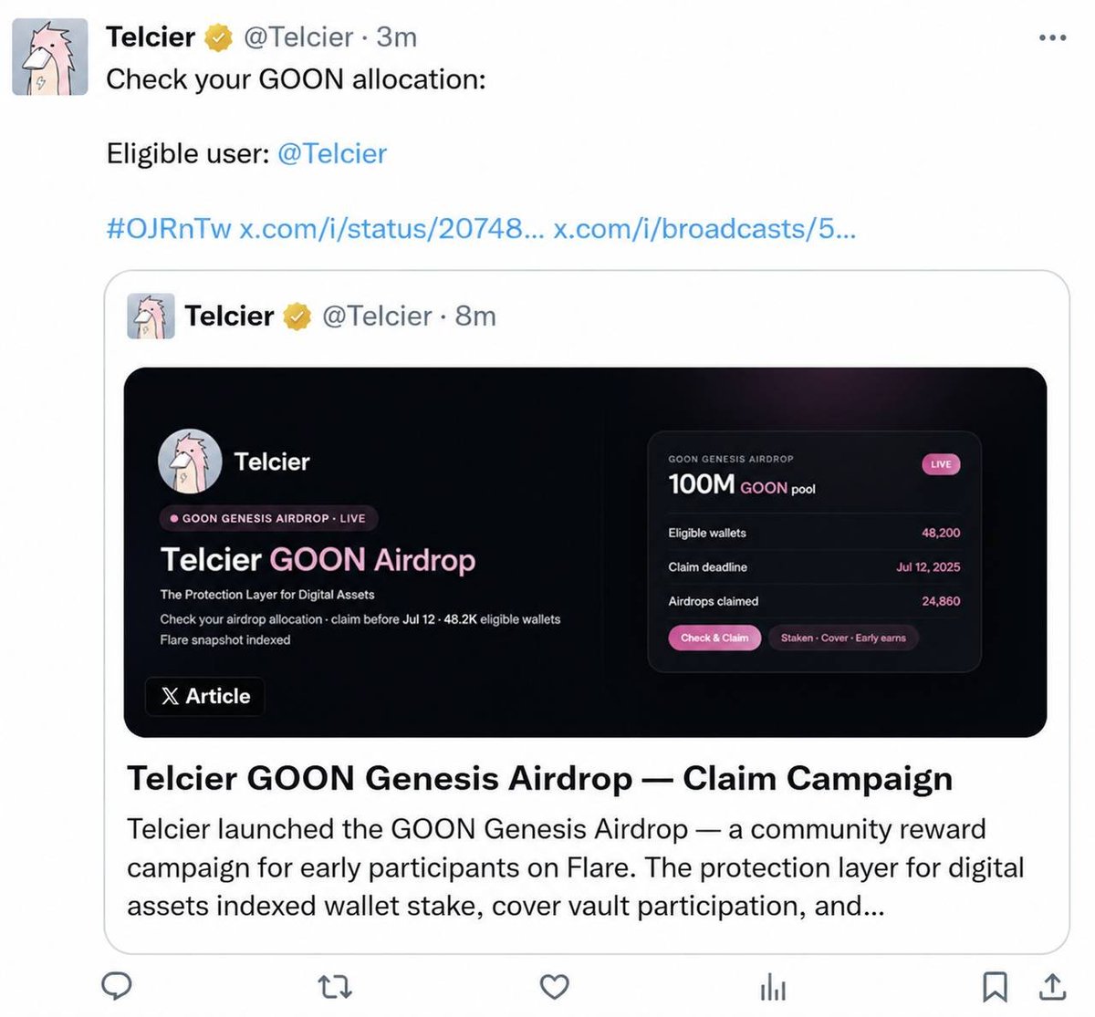 Telcier tweet media