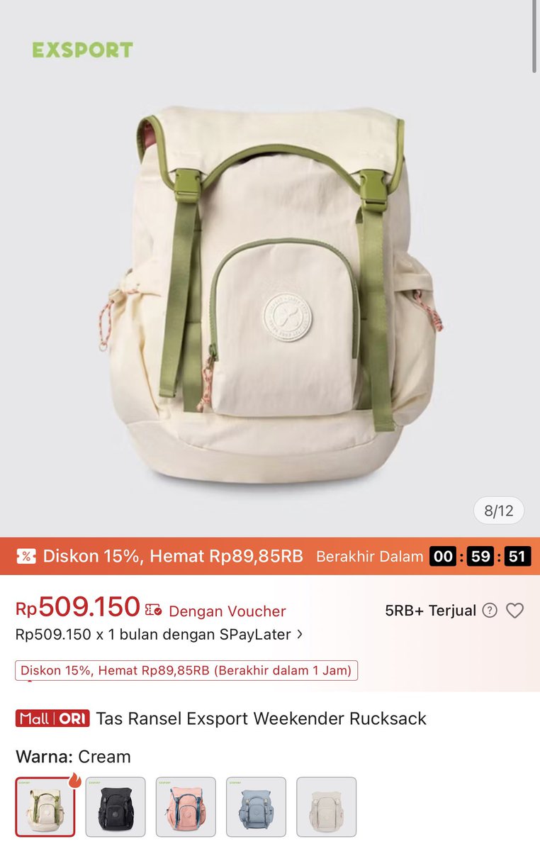 fashionjeketi's tweet photo. Cornelia Syafa Vanisa wore Tuff Puff Crimson Shirt and Exsport Weekender Rucksack. #JKT48Fashion https://t.co/nIdsJ9FPMz