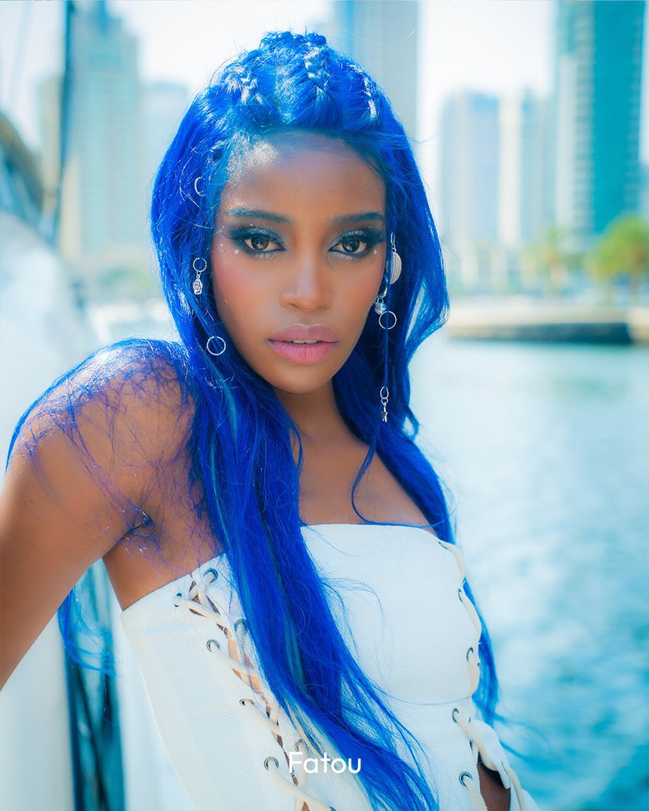 igotalandex's tweet photo. the concept is global girl group members who rocked blue hair https://t.co/WzTaBl9mO8