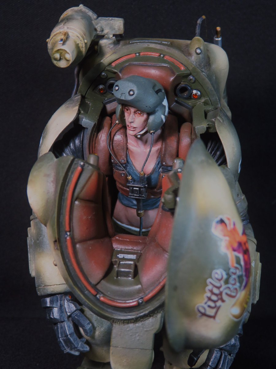 modelle98270781's tweet photo. パイロットフィギュアのアップ画像

ガレージキット
１／１６　ラプーン https://t.co/7AqhCOOTDKⅢ RAPOON 
原型制作：サイトウヒール https://t.co/WYp9LvNwGS