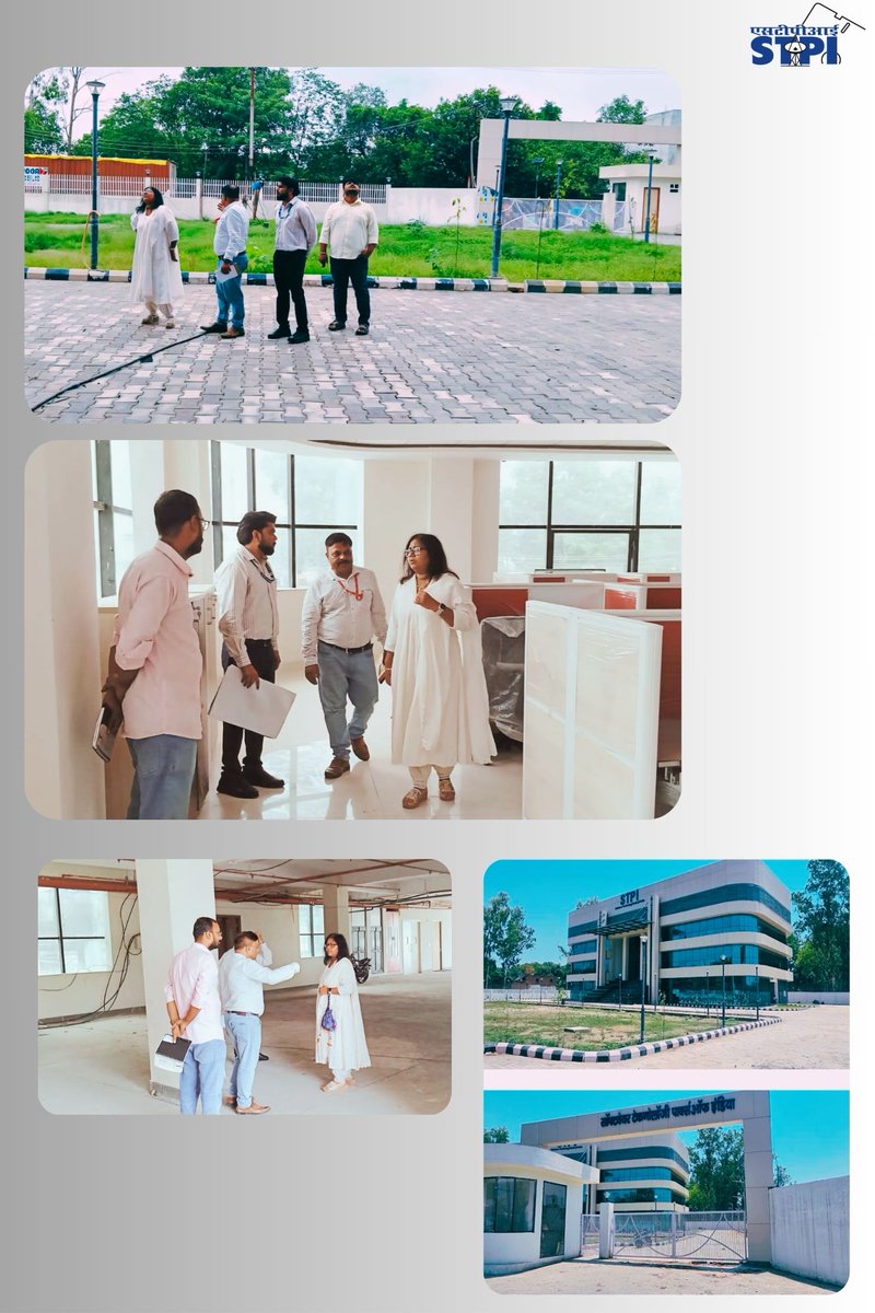 STPINoida's tweet photo. Smt. Vandana Srivastava, Director, STPI Noida, visited the upcoming STPI Bareilly Centre to review the state-of-the-art facility, reaffirming STPI's commitment to fostering a world-class innovation ecosystem for startups, entrepreneurs, and the IT industry. 
@stpiindia @arvindtw https://t.co/qbgqcfdk0L