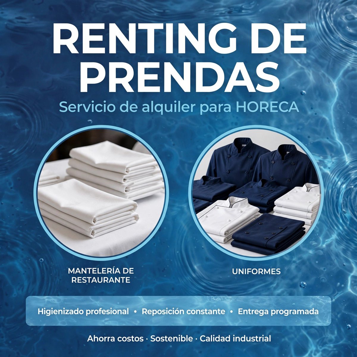 LavadoTextiles's tweet photo. Tus textiles, en manos profesionales 💧

Servicios integrales de lavandería industrial para HORECA y sanidad en Murcia y Alicante.

📲 https://t.co/pJP61u3ESX

#lavanderiaindustrial #textiles #hosteleria #lavadería https://t.co/h19n8NI97c