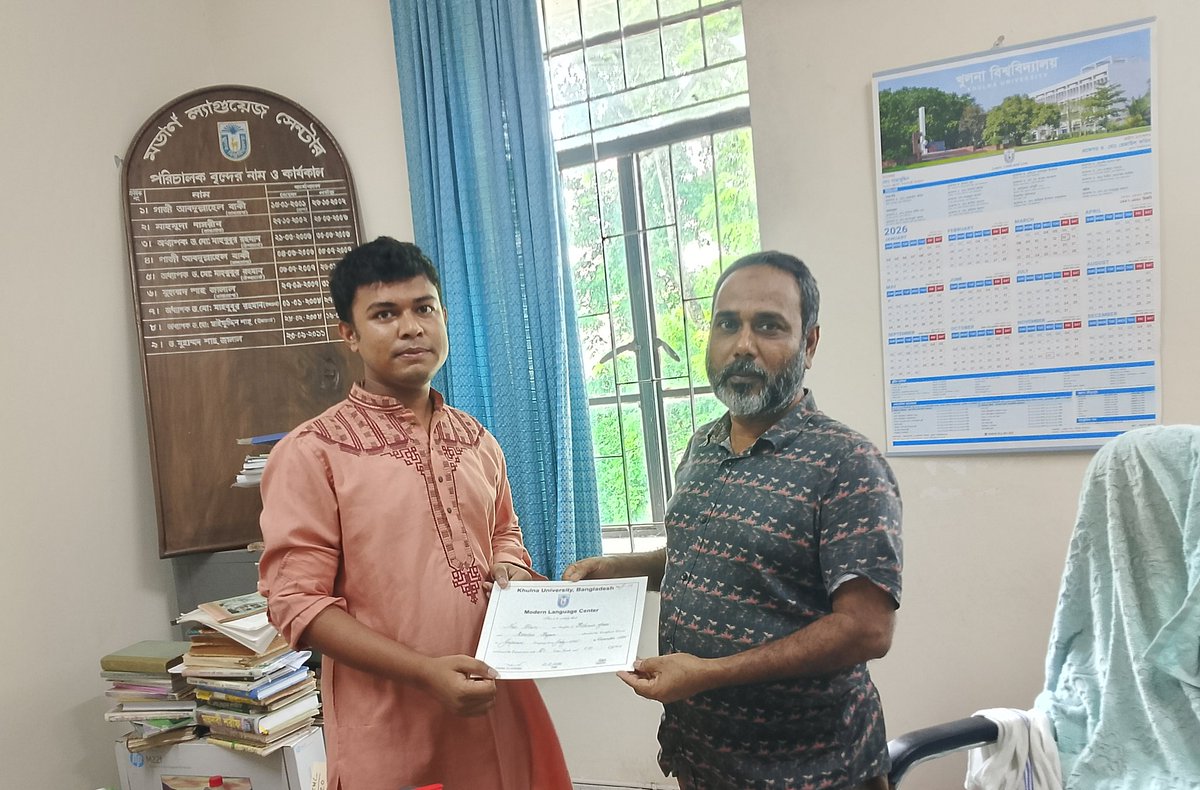 Nuralam6239's tweet photo. English Language 
Japanese Language 

Modern Language Center (MLC)
Khulna University, Bangladesh https://t.co/xlB7CzhsSQ
