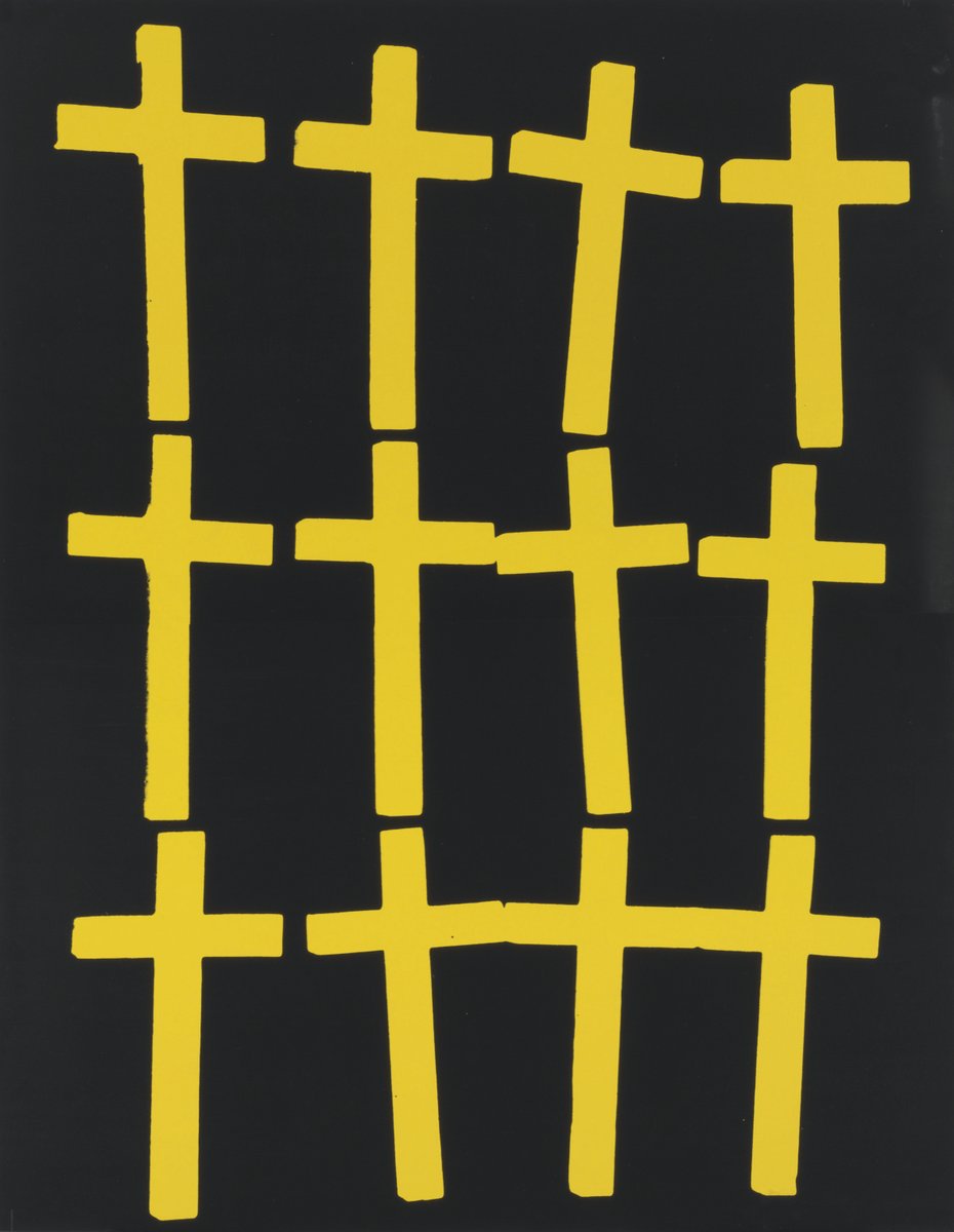 parolecristiane's tweet photo. Chi sfugge a una croce ne troverà una più grande sul proprio cammino.
– Filippo Neri

Andy Warhol – Crosses https://t.co/wglalSNLSA