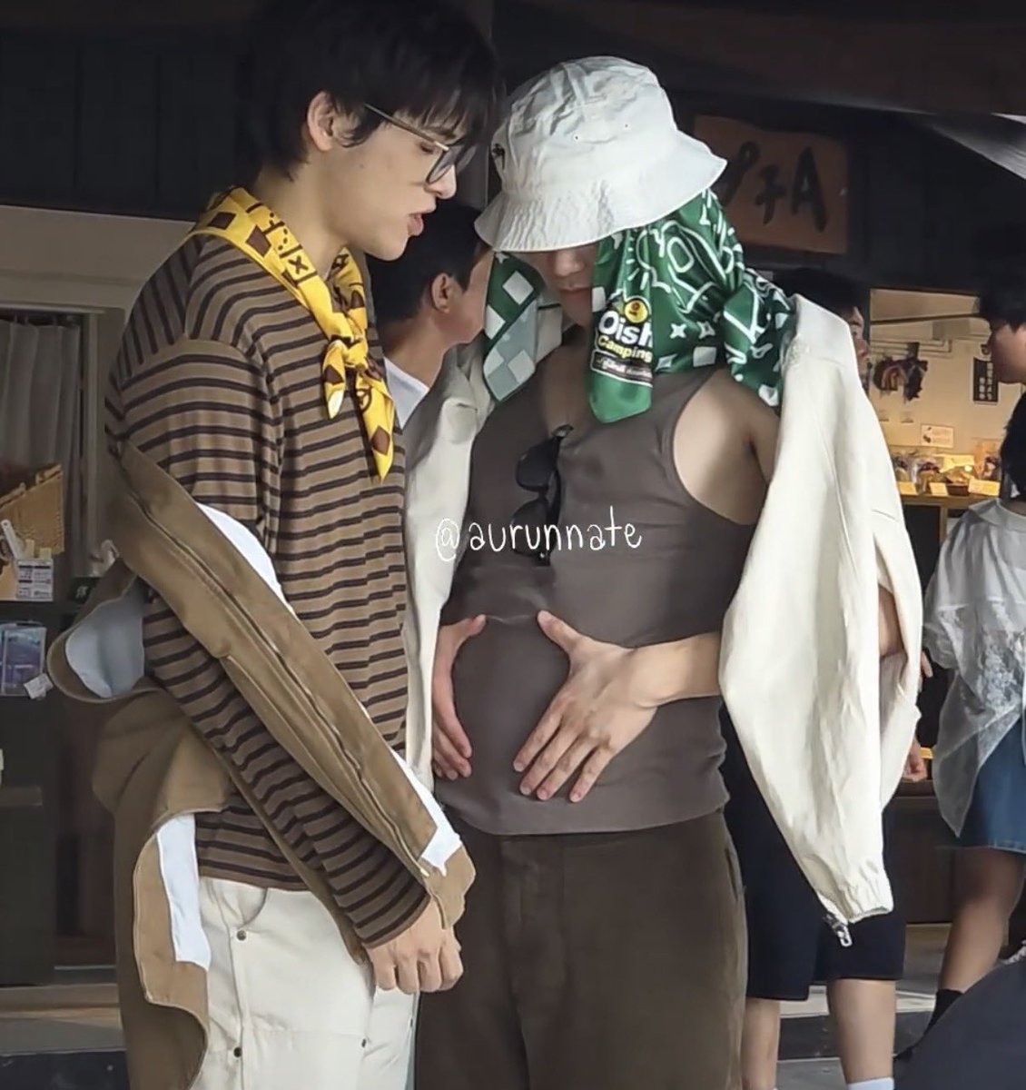 pipipinkfourth's tweet photo. Gemini being soooo protective of his pregnant husband🥰

“Cape nggak sayang? Aku pijitin ya.”

GFSN OISHI JAPAN TRIP
#OishixGFSNTrip2026 https://t.co/aVf3EJcPp1