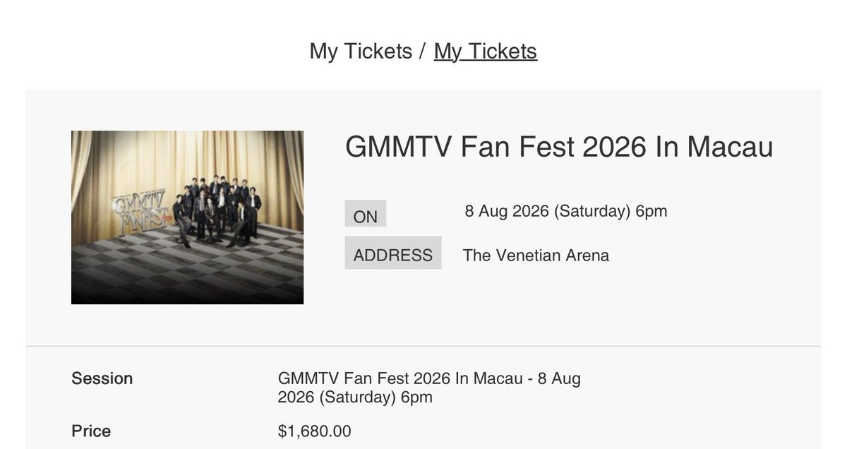 plustwol's tweet photo. [pls rt] wts / ขาย ปล่อย

GMMTV Fan Fest 2026 Macau

♡ Zone B $1680
— 8500 thb

dm or mention 🙇🏻‍♀️

#GMMTVFanFestinMacau2026 https://t.co/8LhTEOZgLh