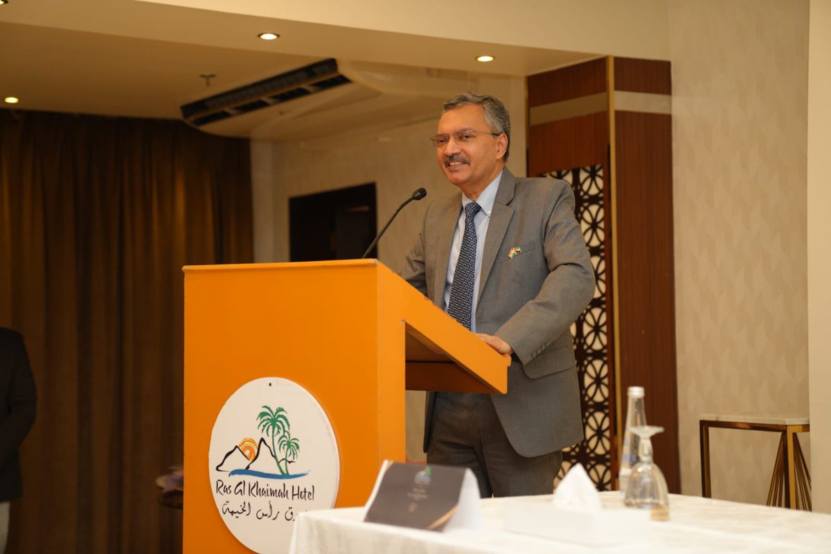 IndembAbuDhabi's tweet photo. Amb @d_mittal73 interacted with members of the Indian community at an event organised by the Indian Relief Committee in RAK.

Amb appreciated the positive &amp; constructive role of the community in deepening 🇮🇳🇦🇪 ties . He reiterated continued commitment to welfare of the community. https://t.co/scTqB6D5QP