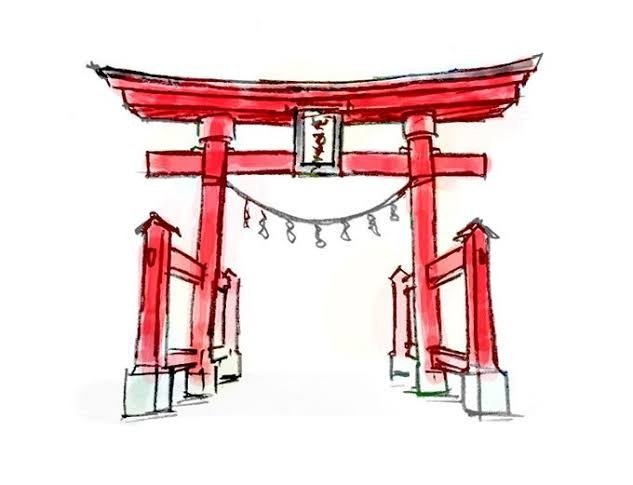 beyond_tarfih's tweet photo. رمز بوابات توري (Torii) ⛩️ أو بوابة الشنتو في الأنمي الياباني هي بوابات يابانية تقليدية تُبنى عند مدخل ضريح الشنتو، وترمز إلى الانتقال من العالم الدنيوي إلى العالم المقدس و المقصود هنا الحد الفاصل بين أرض البشر المقدسة وأرض الآلهة (الكامي) في ديانة الشنتو 

و يعتقد أتباع https://t.co/7BNksf644b