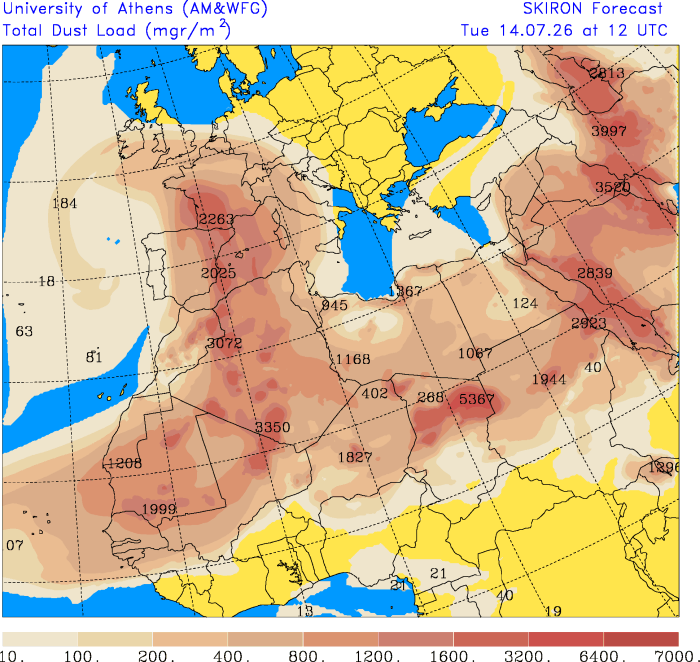 AnthoGrillon's tweet photo. ☀🐪 En plus de la remontée d'air très chaud, la masse d'air se chargera de #sable du #Sahara la semaine prochaine, en quantité non négligeable.
➡ Cela peut avoir pour conséquence notamment d'amplifier le risque de nuit tropicale, sachant en plus que nos mers sont en surchauffe. https://t.co/iTCnupfBIZ