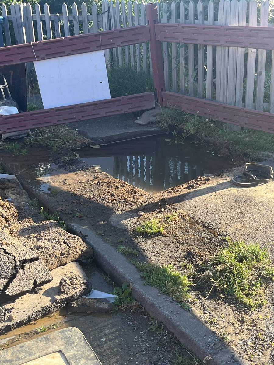 DebenMills's tweet photo. @AnglianWater please can you pull your thumbs out of your backsides and fix this leak that’s been reported numerous times since the 18th of June!
Now to add insult to injury you’re implementing a hose pipe ban?!! This leak should have rectified a month ago!!
#lazy
#norush https://t.co/bCvF683nzk