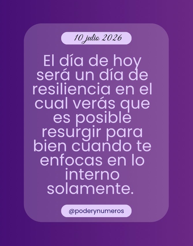 poderynumeros's tweet photo. 10 de julio de 2026. Esquema numérico profundo de hoy. Guía para fluir con el universo. #fypシ゚ #conexión #alma #universo #reflexión #motivación #espiritualidad #pitagoras #hoy #empoderamiento #energia #serfeliz #autoconocimiento #views #viral #consultasonline #10julio2026 https://t.co/CQKhdiJiHu