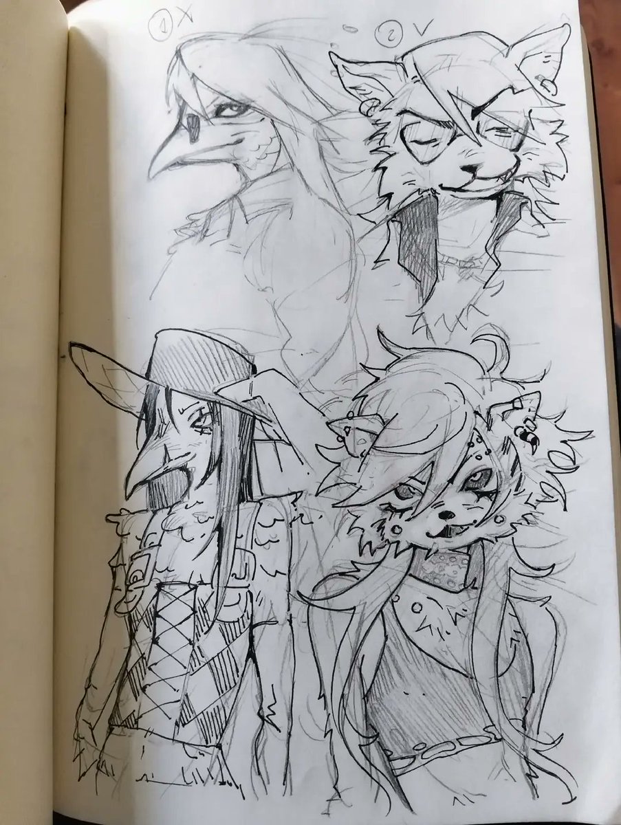 bk_fuel's tweet photo. DnD ocs as furries
Tez is a racoon, Fernando is a fox, Leobardo is a crow, Emanuel is a cat, Jacob is a bunny https://t.co/yVh9u1ycKb