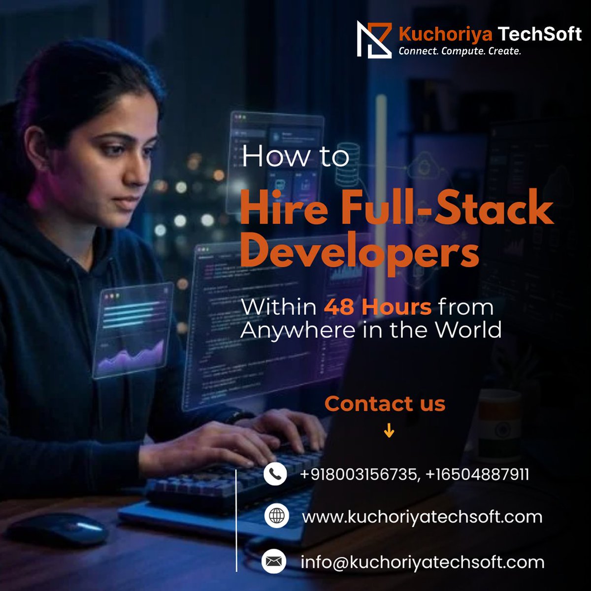 KuchoriyaSoft's tweet photo. β±οΈ Weeks to hire a developer? Not anymore.
Hire full-stack developers within 48 hours β pre-vetted, ready to start.
π https://t.co/qfExe3LyBo
π https://t.co/9eQmsfhyct
#HireFullStackDevelopers #TechHiring #KuchoriyaTechSoft https://t.co/fvn5exC4TC