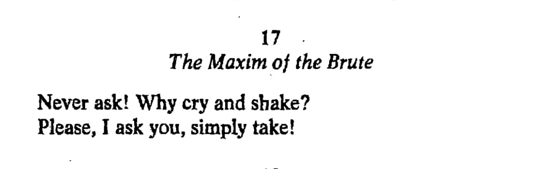 UberKierk's tweet photo. Nietzsche, the Maxim of the Brute https://t.co/ZHnTClYyhz