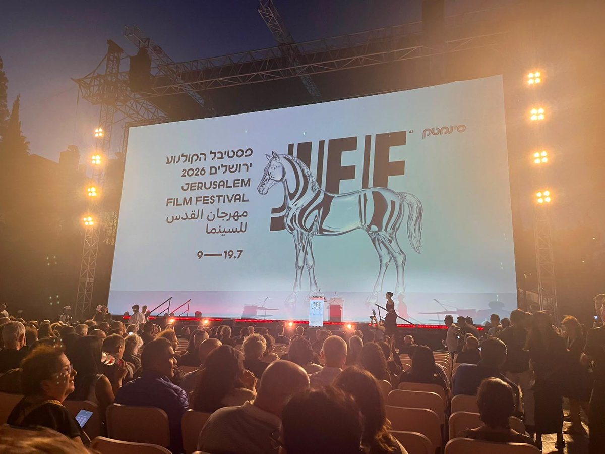 NorwayinIsrael's tweet photo. Honoured to attend the opening of the 43rd Jerusalem Film Festival w. executive director Roni. Embassy proudly supporting the screening of the Norwegian–Romanian co-production Fjord. Cultural cooperation and film create spaces for dialogue, understanding and shared experiences. https://t.co/kDalQB8U86