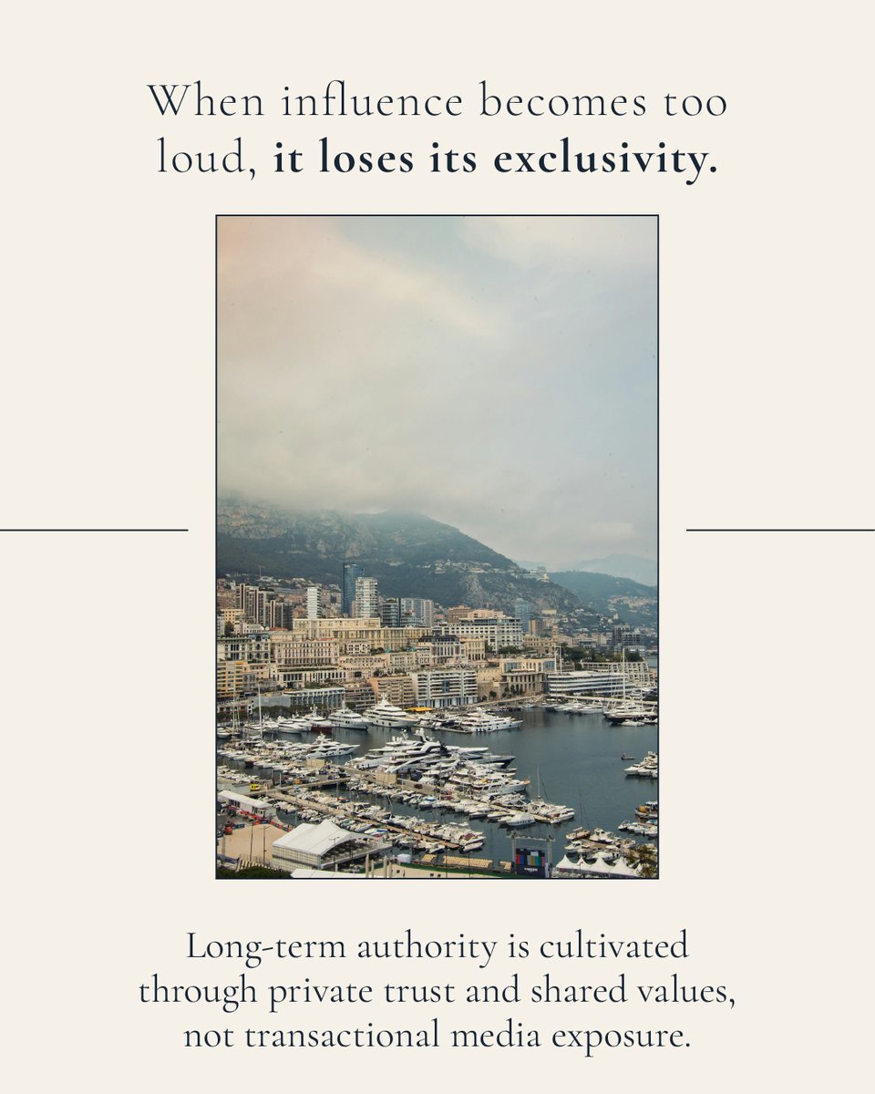 ChristinaTaft's tweet photo. Does public visibility reduce the value of prestige?

True luxury isn't loud. Marketing Scholar &amp; Strategist Christina Taft aligns high-end living with 4 core pillars: Exclusivity, Quality, Trust, and Kindness. Success isn't what you own; it's your global legacy. ✨ https://t.co/FwEJzL4f5s