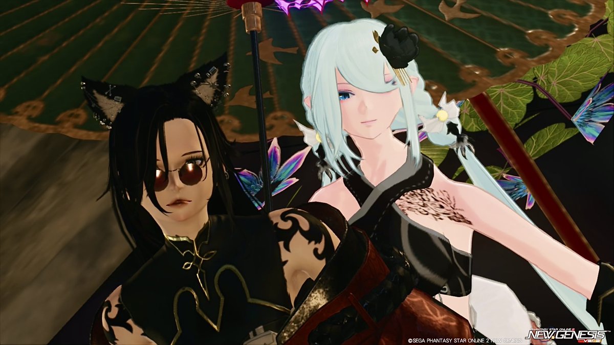 sakuya_NGS's tweet photo. 惺太郎さんのCSをお借りして、
フレイアさん(@frayja_ship8 )と撮影してきましたー！
紫陽花が印象的で和風な感じが合って、とても素敵でした(｡>ω<｡)
#PSO2NGS_SS https://t.co/5MFjt2Rk64