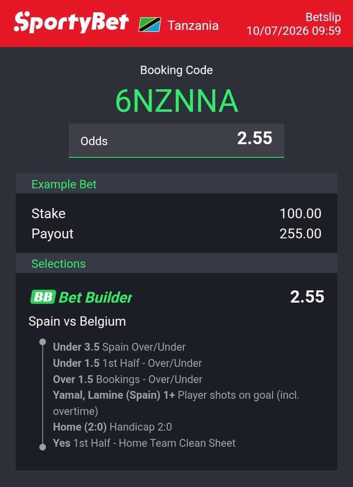 betnnoung's tweet photo. Let’s BOOM

 💥World Cup🔥

SPORTYBET code :  6NZNNA

ODDS 2.55 👇🏼👇🏼🔥💰🏆 https://t.co/wG0j4opDbt
