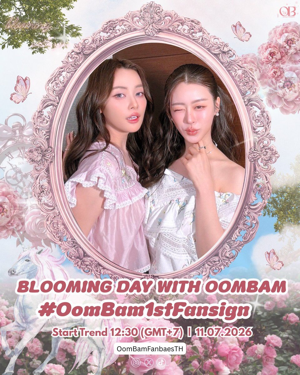 oombamfanbaseTH's tweet photo. — ทุกช่วงเวลาการเติบโตล้วนมีความหมาย 🌸

ถึงเวลาที่ความรักของพวกเราจะเบ่งบานแล้ว มาร่วมเติมเต็มวันพิเศษของอุ้มแบม สร้างความทรงจำอันแสนอบอุ่น 🤍🌷

🔑 BLOOMING DAY WITH OOMBAM
#️⃣ OomBam1stFansign
⏰️ 12.30 pm (GMT+7)
👥️ สถานที่รวมพล ชั้น G ตึก M1 เวลา 18.00 น.

#OomBam #อุ้มแบม https://t.co/HUGPxKCiSA