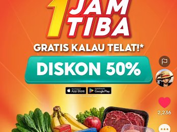 arab130926's tweet photo. baru sadar stok sayur sama telur di kulkas habis 😭 untung ada Shopee Belanja Instant 1 Jam Tiba. tinggal checkout, gak lama langsung sampai dan masih seger. bonusnya lagi ada Diskon 50% sama Gratis Voucher Kalau Telat! 🥬🥚 #BelanjaInstant1JamdiShopee https://t.co/trakDtUmVR
