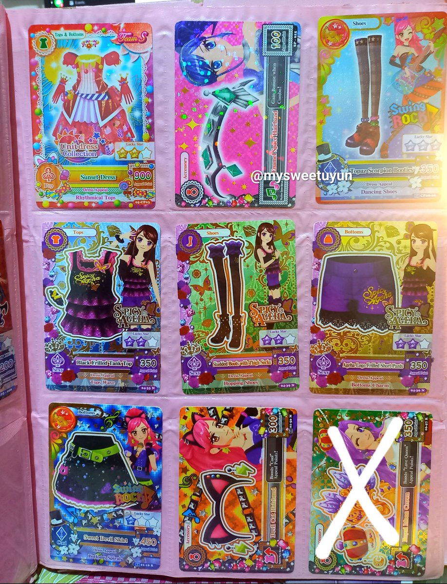 mysweetuyun's tweet photo. WTS / WTT (to yurika card/s)  💗  Aikatsu kolpri official ID 

🍊 splitpay ok (exc packing &amp; ongkir)
📍 solo karanganyar 
⚠️NOT FOR SENSITIVE BUYER karna ini kartu used dipakai main dan udah disimpen lama.

#wtsaikatsu #warunganime #warungaikatsu https://t.co/FFs0PxNzjI