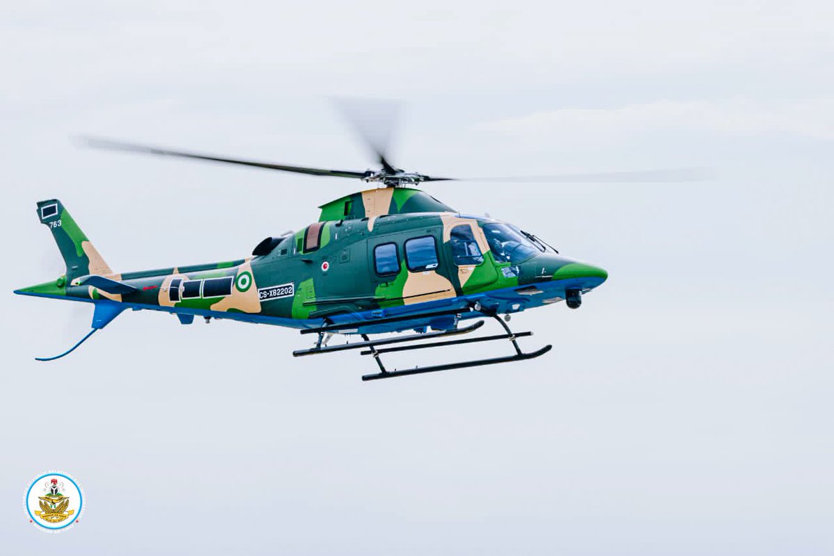 NigAirForce's tweet photo. NAF ENHANCES COUNTER-TERRORISM CAPABILITIES WITH SUCCESSFUL ACCEPTANCE OF ADDITIONAL THREE AW109 TREKKER HELICOPTERS IN ITALY https://t.co/9WPCpFxwvm