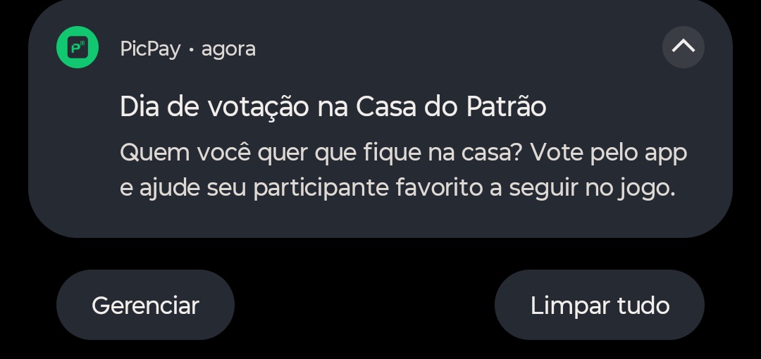 causandoconfusa's tweet photo. @DanPimpao E eu lembro desse reality pq o picpay fica mandando mensagem sobre a votação 🤡 https://t.co/WuX3UOQezo