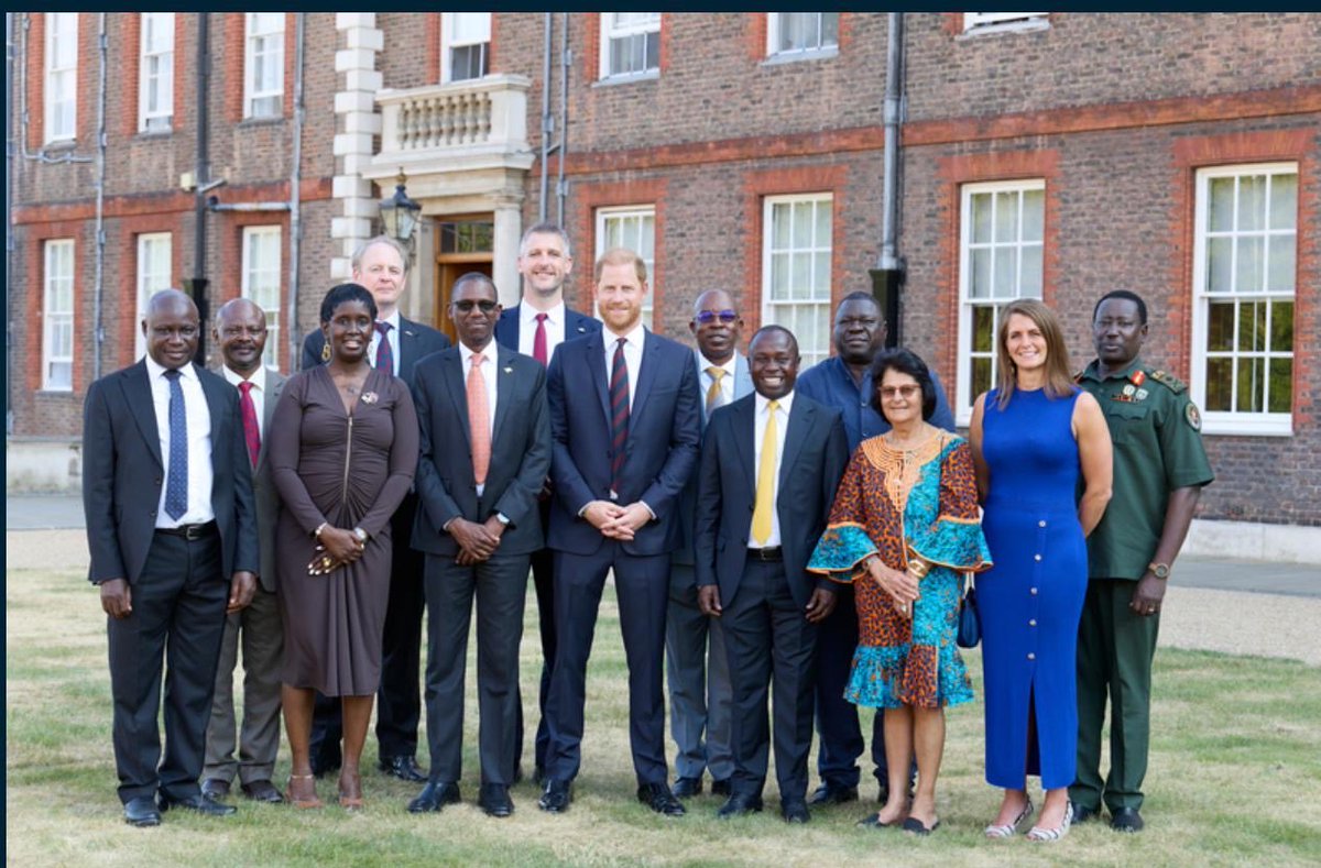 cdfupdf's tweet photo. Defence Minister Hon Kiryowa Kiwanuka meets the Duke of Sussex Prince Harry

The Minister of Defence and Veteran Affairs Hon Kiryowa Kiryowa together with Hon Peter Ogwang, the Minister of State for Sports and their delegation yesterday met Prince Harry at the Royal Hospital Chelsea in London. The Duke of Sussex once again congratulated Uganda for joining the Invictus Games community of nations and said he looks forward to exchanging experiences with Uganda in championing the cause of wounded, injured and sick soldiers, in addition to  competing in future games. 

Earlier in the day, Hon Kiryowa Kiwanuka also attended the  unveiling of the Spirit of Invictus Train, a specially branded train that will carry the name and spirit of the Invictus Community across the UK rail network. The train is now in regular service and will be travelling around the UK spreading the Invictus Spirit ahead of the Invictus Games Birmingham 2027.