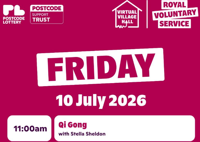 Stag_RosePPG's tweet photo. #friday Virtual Villagers! 🙌🏼Can't get out, you can still join in.
@VirtualVillHall👇🏼Head to the 'Events' tab at the top of their page to join in LIVE!
All sessions are brought to you by @RoyalVolService🎉
#StayConnected #StayActive #Qigong
Website: https://t.co/wOTCbUKyuF https://t.co/89gCUfHM3X