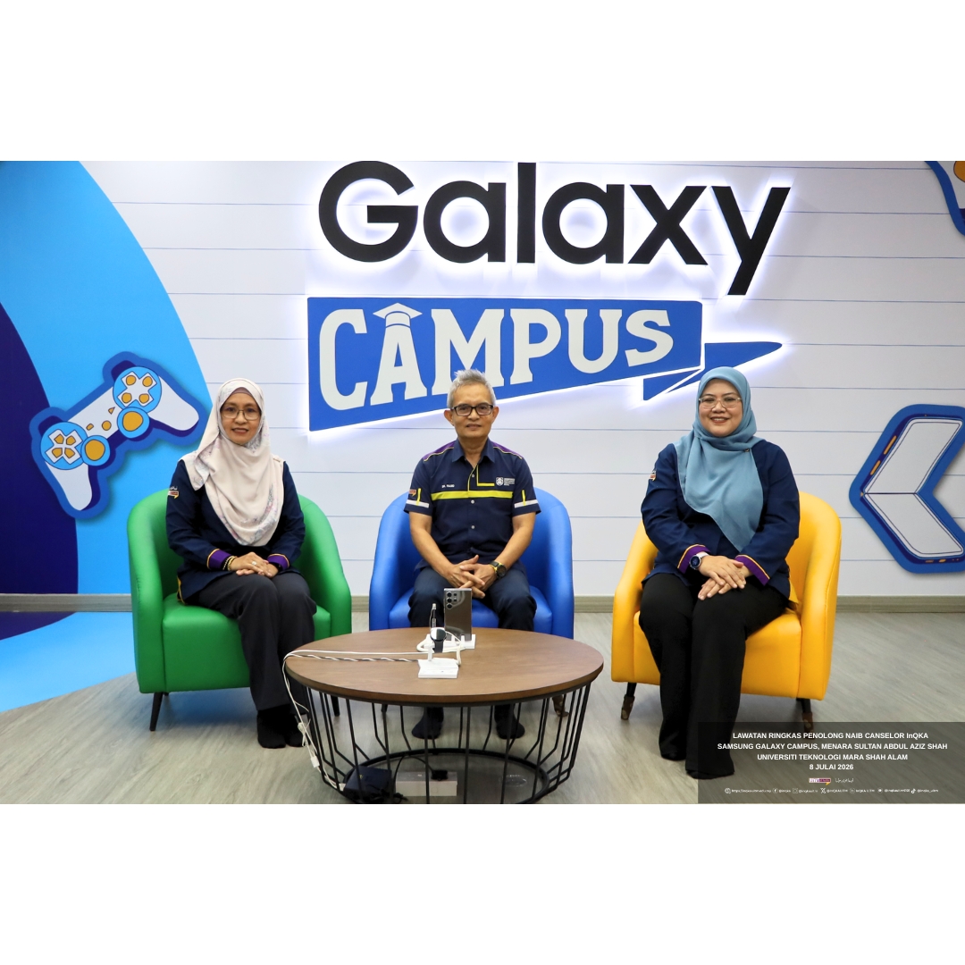 InQKAUiTM's tweet photo. Pada 8 Julai, Penolong Naib Canselor InQKA, Profesor Dr. Haslinda Yusoff, diiringi Prof. Dr. Abd Rasid bin Abd Rahman, Dekan Fakulti Komunikasi dan Pengajian Media membuat lawatan ringkas ke Samsung Galaxy Campus di Universiti Teknologi MARA (UiTM). #InQKAUiTM https://t.co/5xBxvBSIik