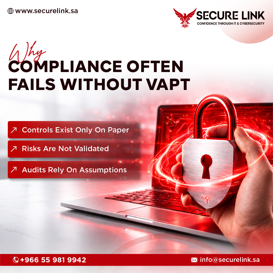 InfoSecurelink's tweet photo. Compliance isn't enough without VAPT. Identify vulnerabilities, validate security controls, and strengthen cyber resilience with SecureLink. Stay secure and compliant. 

 🌐  https://t.co/QKvNRcdKyT

 [secure link, vapt, cyber security, riyadh, saudi arabia, pen testing] https://t.co/t8LHkFn8LB
