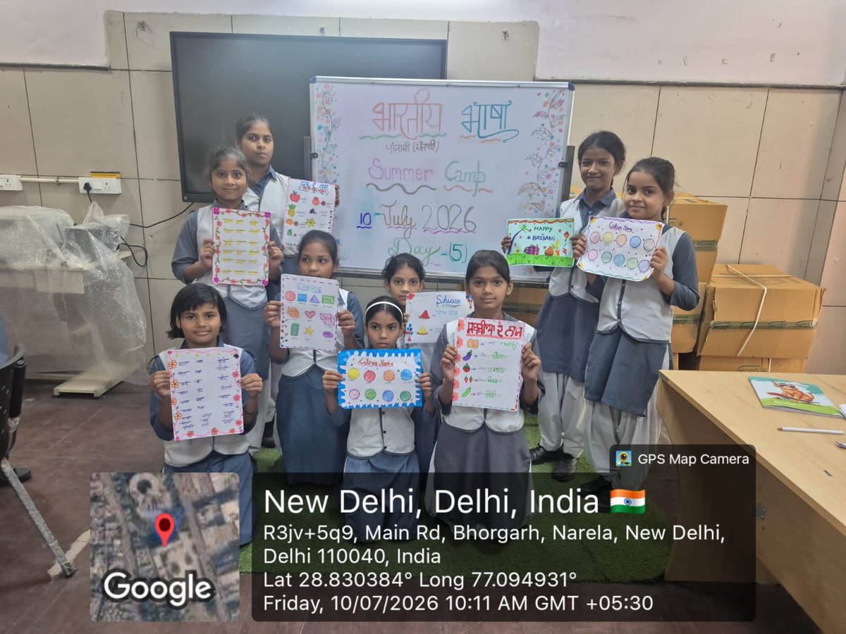 GGSSS1310470's tweet photo. Bharatiya Bhasha Summer Camp in #Delhi #Schools Day 5 (10 July)
Nukkad Natak and story telling…
#EkBharatShreshthaBharat
#BharatiyaBhasha #NEP2020 #SamagraShiksha https://t.co/XDHZryDtQN