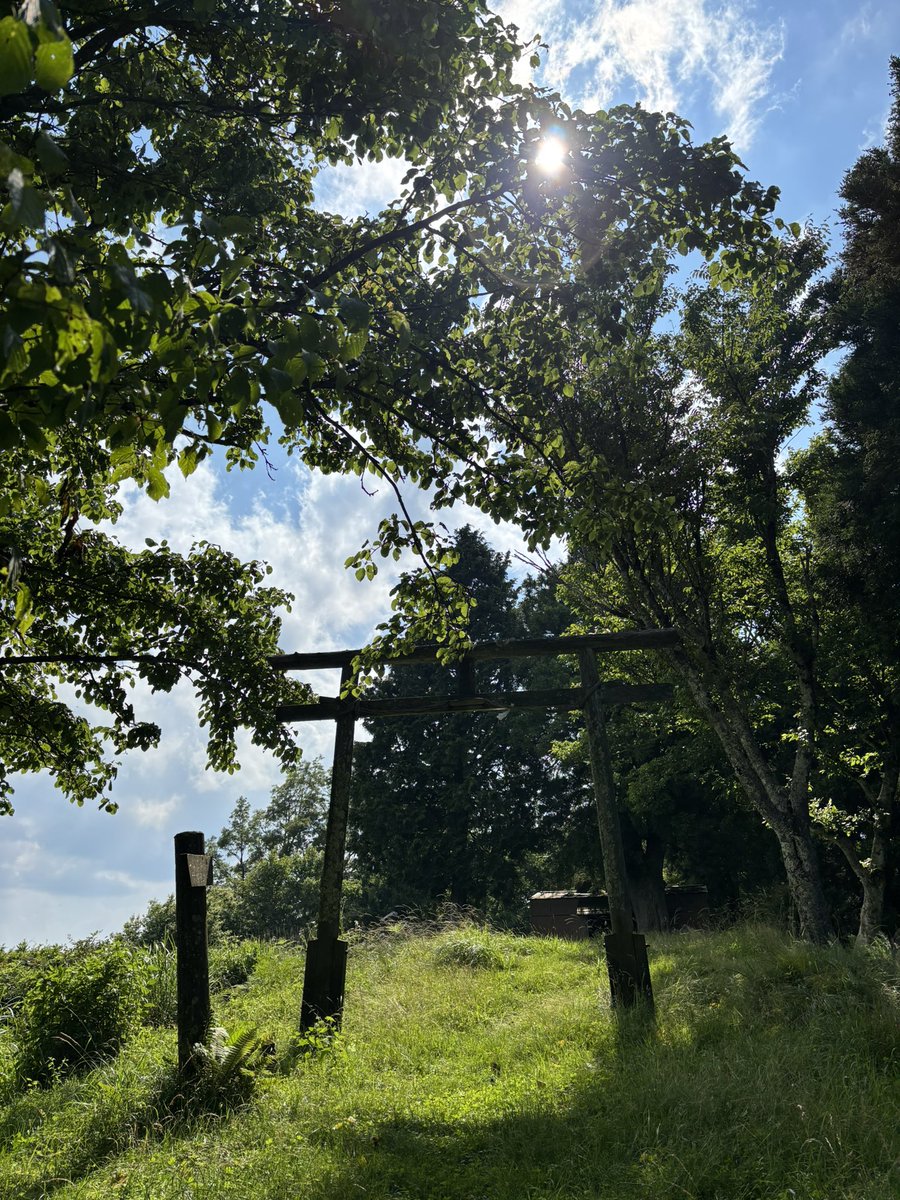 kuchiimama's tweet photo. 冠着山登山。
姨捨山山頂の神社に参拝⛩️
#冠着山
#姨捨山
#神社 https://t.co/1ODMOUelXW