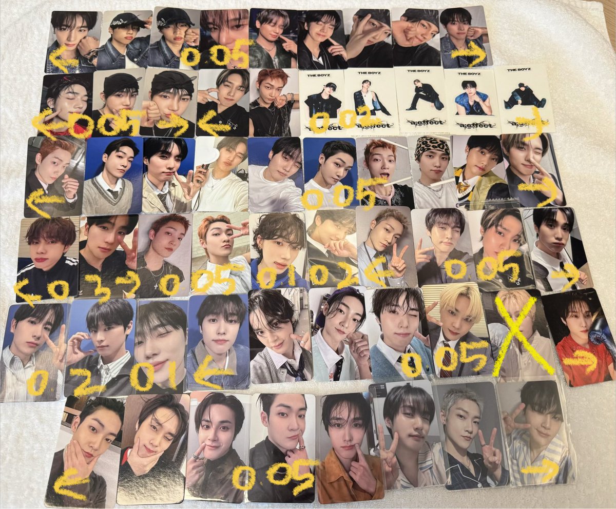 sellhu12's tweet photo. 💛더보이즈 포카 포토카드 분철

💛옵챗
https://t.co/DednVnBa75

wts the boyz tbz sell poca pob 위드뮤 더비키트 현재 주연 선우 뉴 큐 영훈 케빈 에릭 상연 제이콥 이불 미공포 프롬 미개봉 앨범 양도 판매 md 콘서트 입장포 교환 인터젝션 팬미팅 중국 상하이 낮공 밤공 아뜰리에 https://t.co/8d33YGTY2D