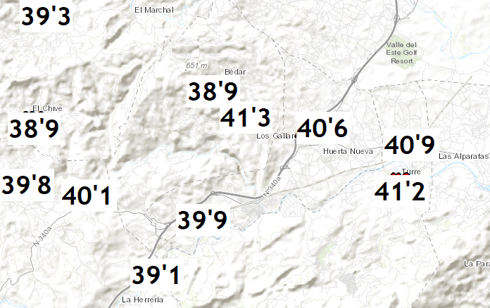 Vigorro's tweet photo. #IFLosGallardos, algo de la meteo de ayer...
- situacion de ponentada...
- vientos moderados/fuertes del O/SO...
- temps maximas de 39/41º...
- humedad minima del 15%...
Situacion ideal para el fuego, que desde #Almocaizar se extendio a lo burro hacia #Bedar y #LosGallardos... https://t.co/l9oLebtM2P